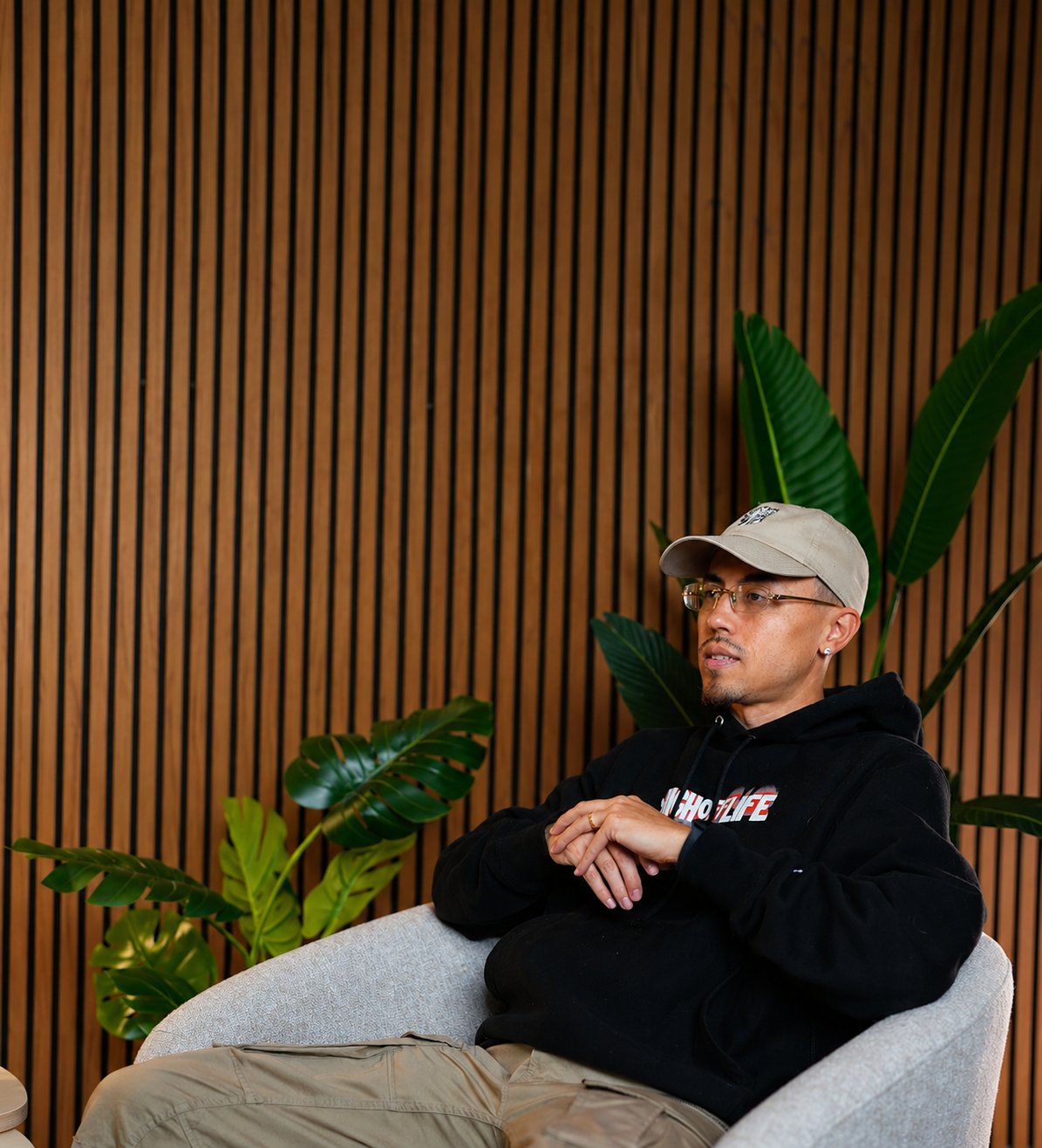 Editorial portrait in Studio B